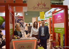 Monika Szewczyk, Joanna Krawczyk and Krysztof Czarnecki from Polish Apple exporters AgroQueen. The company exports organic apples.